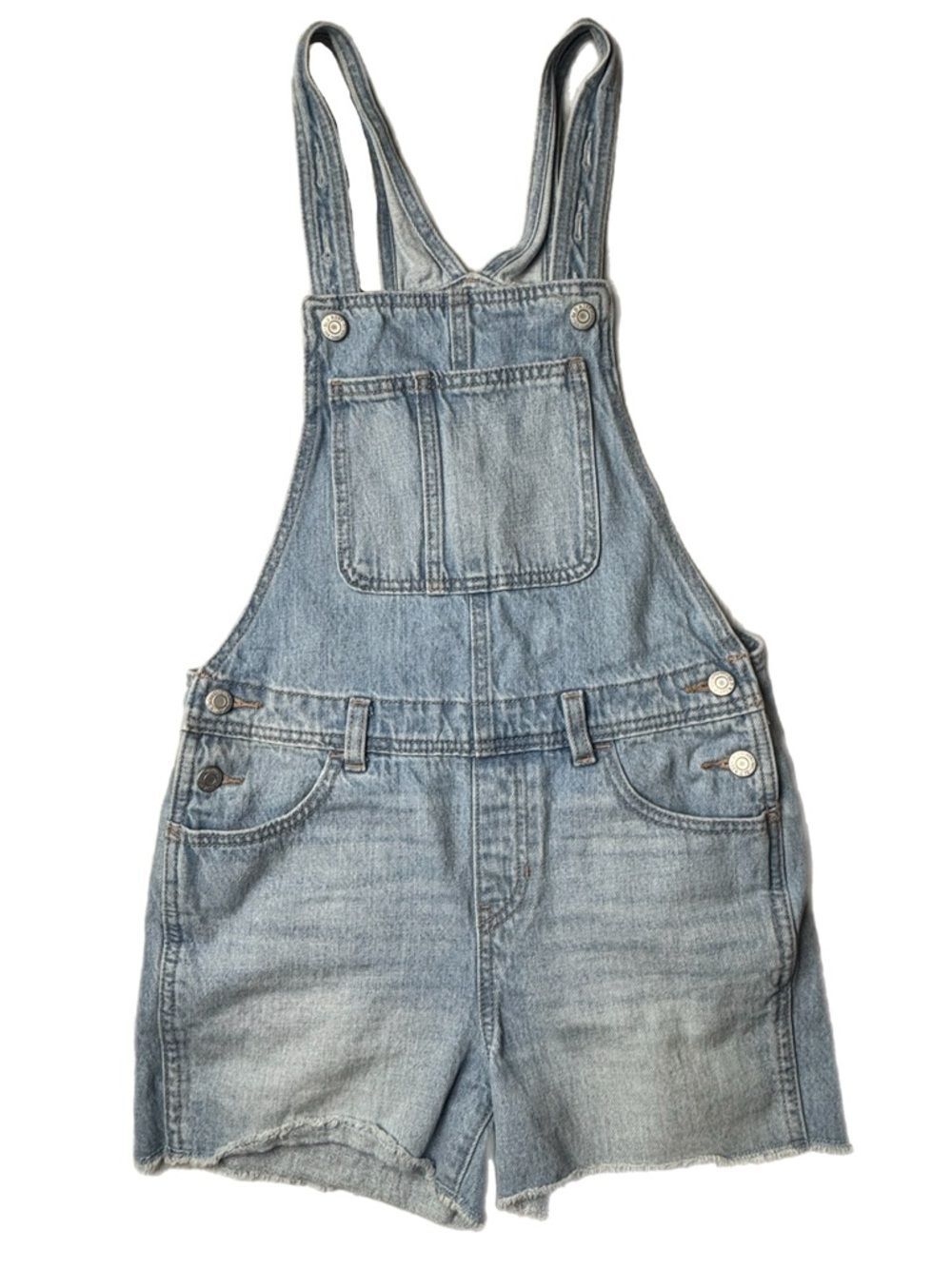 Old Navy Shorts Overalls, denim overalls, Large 10-12 kids